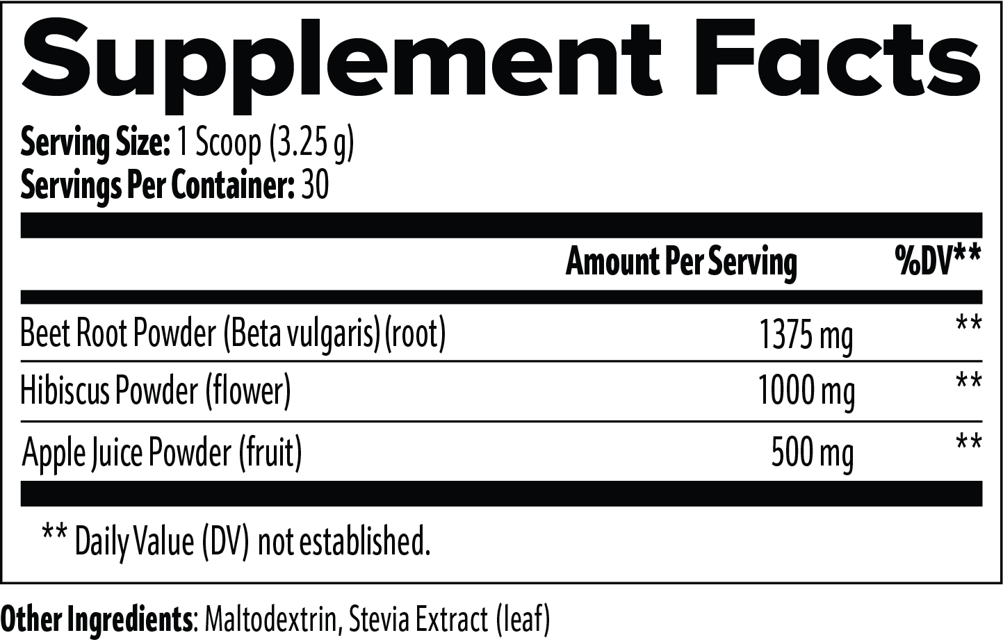 Explore the 111 & COMPANY BEETROOT POWDER by 111 & Company, focusing on post-workout recovery. Each serving offers 1375mg beetroot powder for blood flow, 1000mg hibiscus powder, and 500mg apple juice powder. Includes maltodextrin and stevia extract.